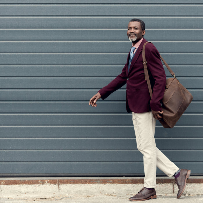 Brown Business Leather Bags For Men