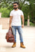Travelling Leather bags for men
