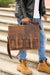 Leather briefcase cowhide