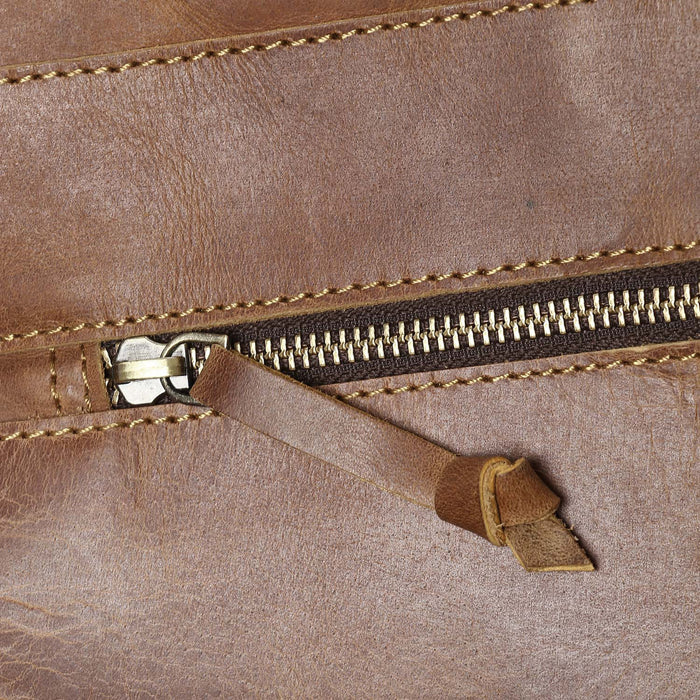 genuine leather duffel
