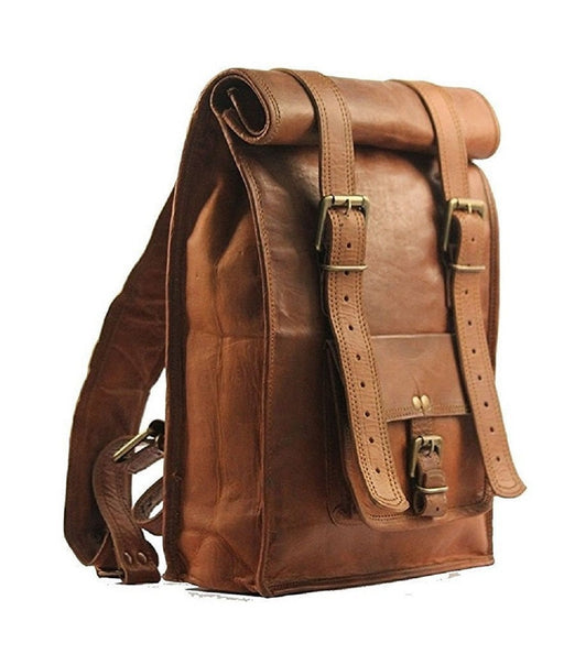 Leather Folding Backpack