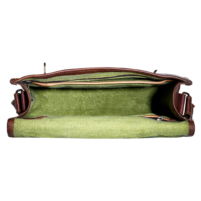 Small leather briefcase