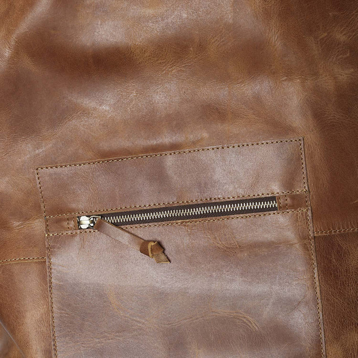 Full grain leather duffel