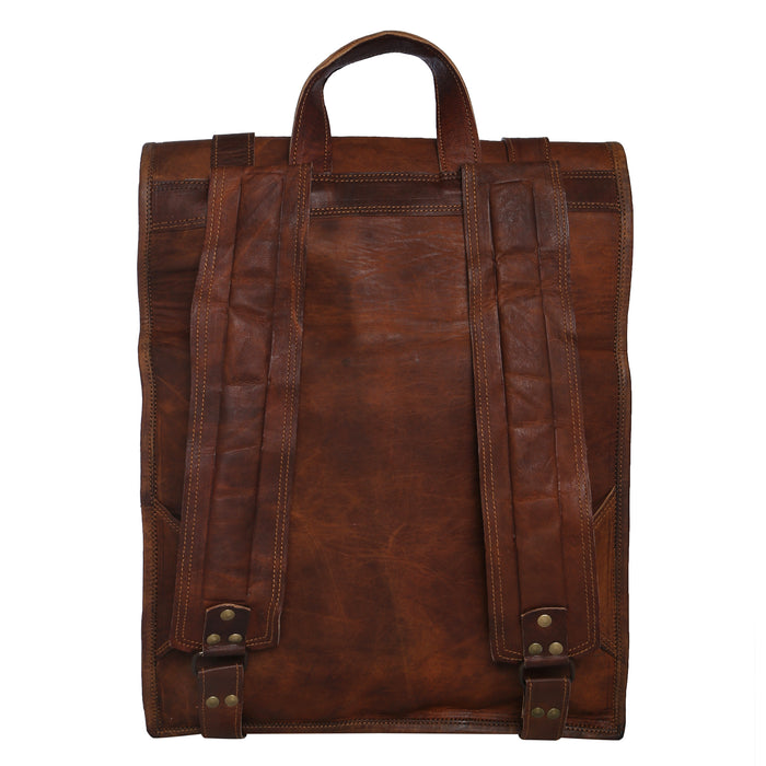 mens leather backpack