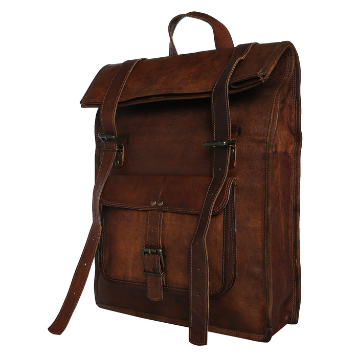 genuine leather backpack
