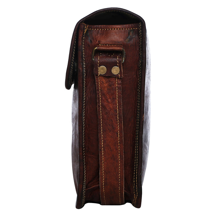 Mens leather briefcase rugged