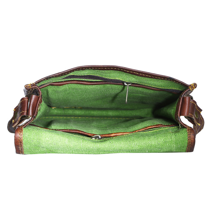 Dark brown Leather Satchel
