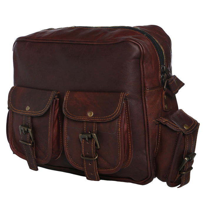 Retro leather business bags