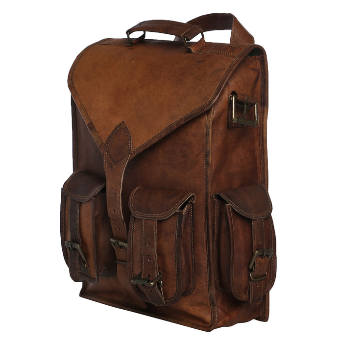 Vintage Leather gym backpack
