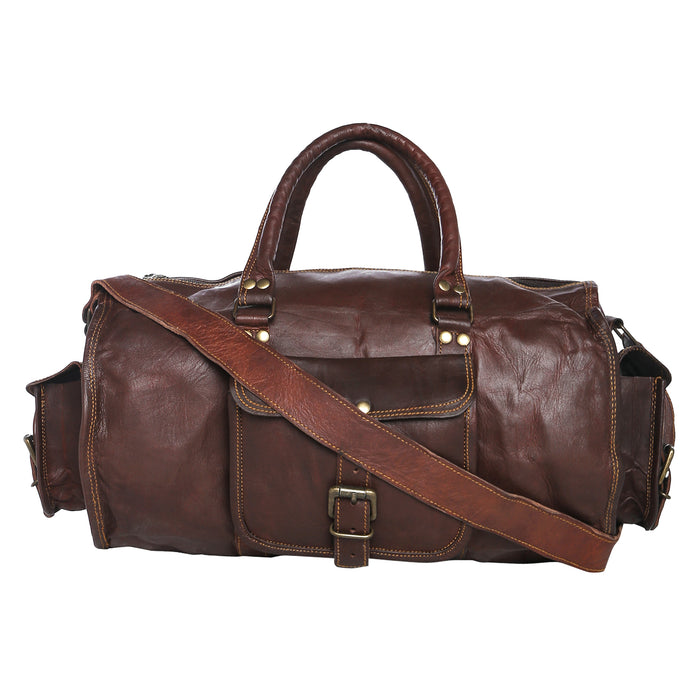 leather duffel for women