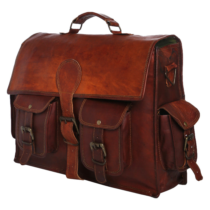 mens leather messenger