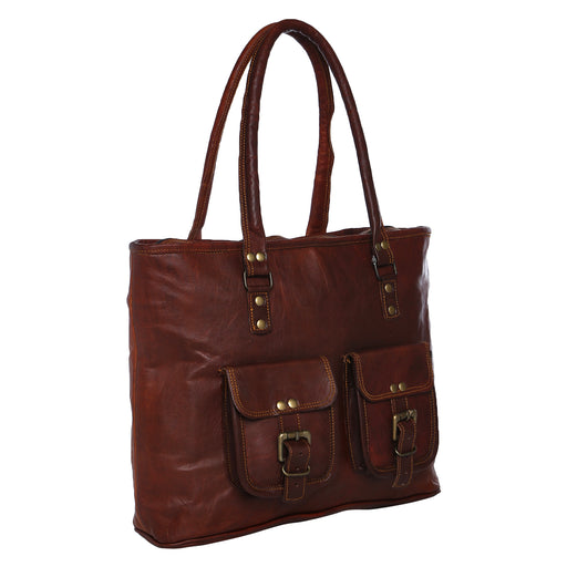 Plain Leather Tote