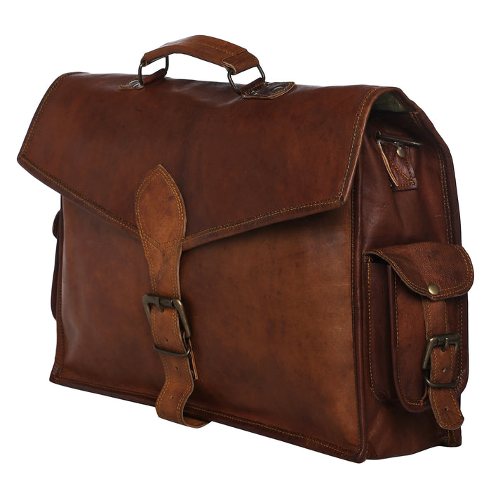 Leather Mens messenger bag