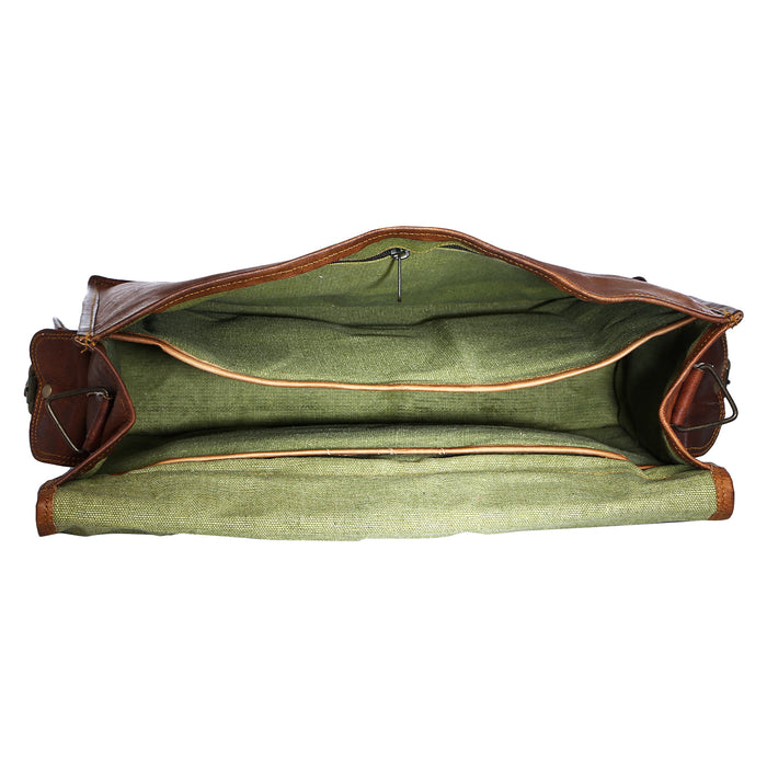 leather laptop messenger bag
