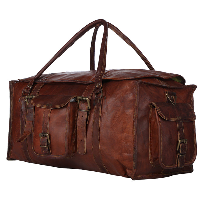  Handcrafted Leather Duffel Bag