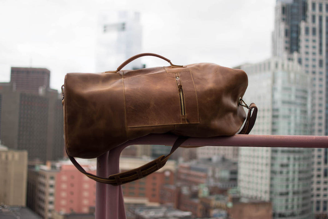 Leather Duffel bags for men