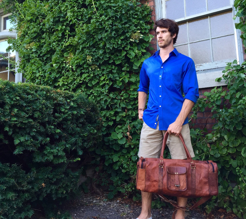 Durable Leather Duffel