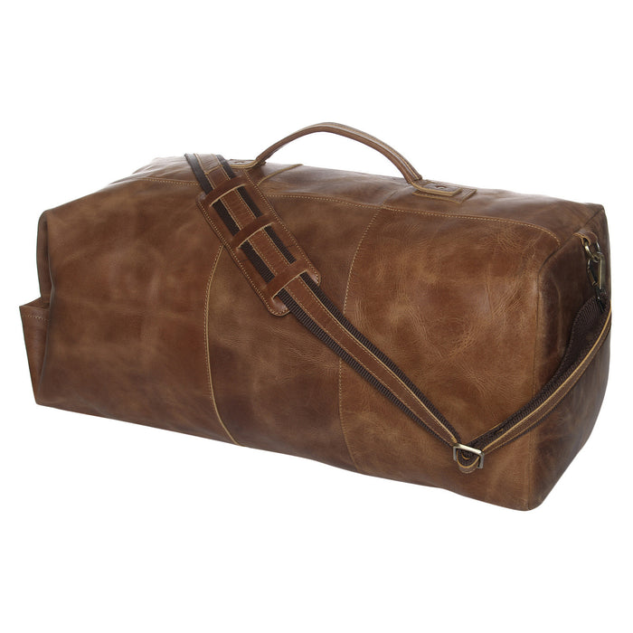 Leather Army duffle