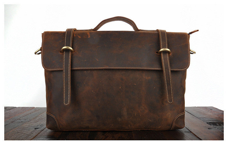 pure leather briefcases mens