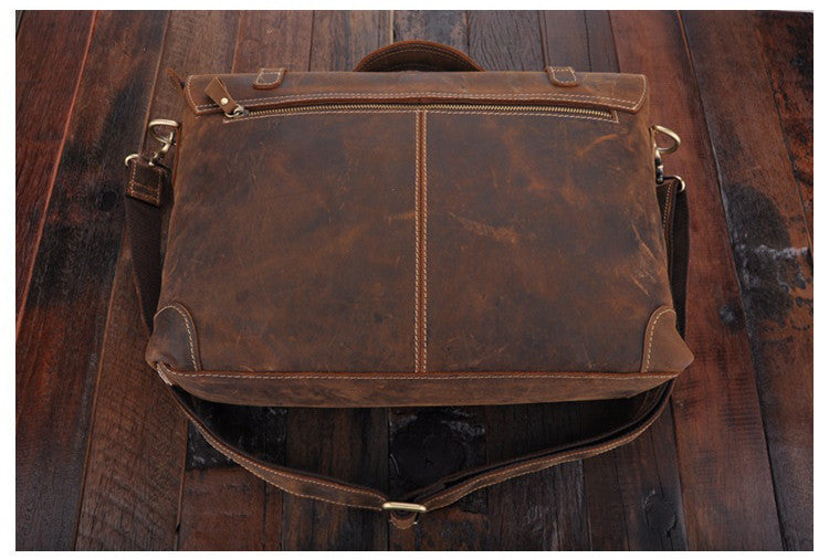 distressed leather briefcases for mens