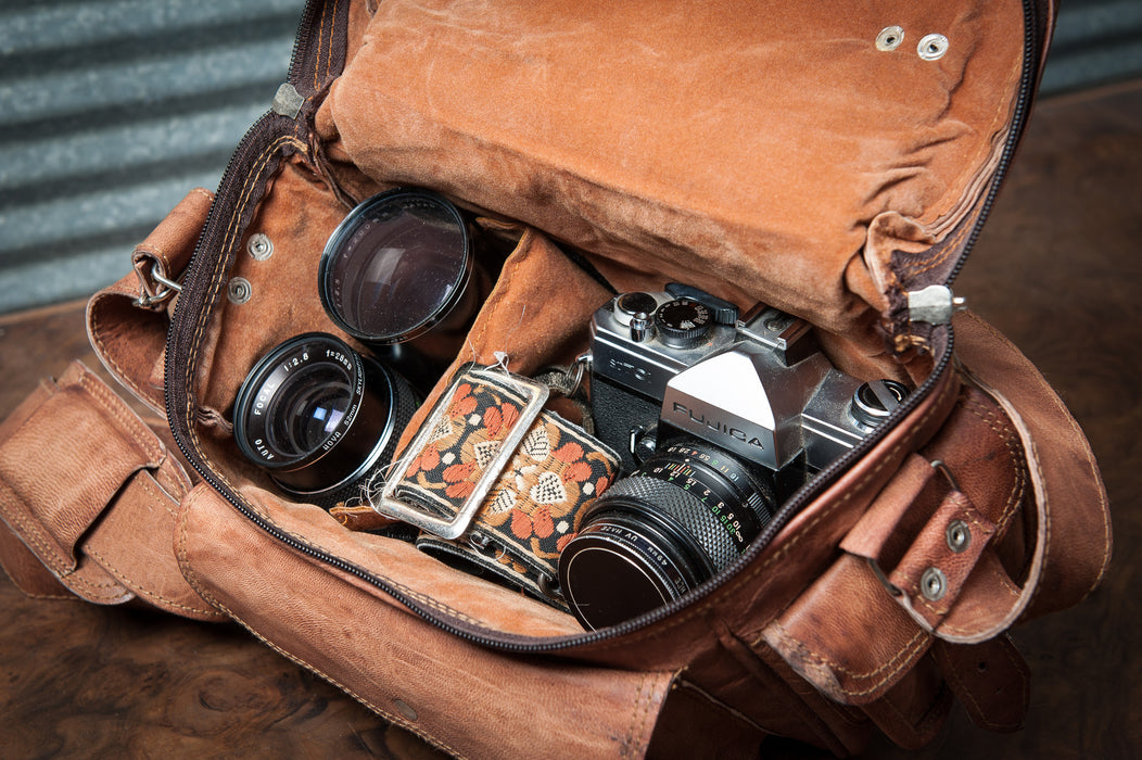 Leather DSLR Camera Bag