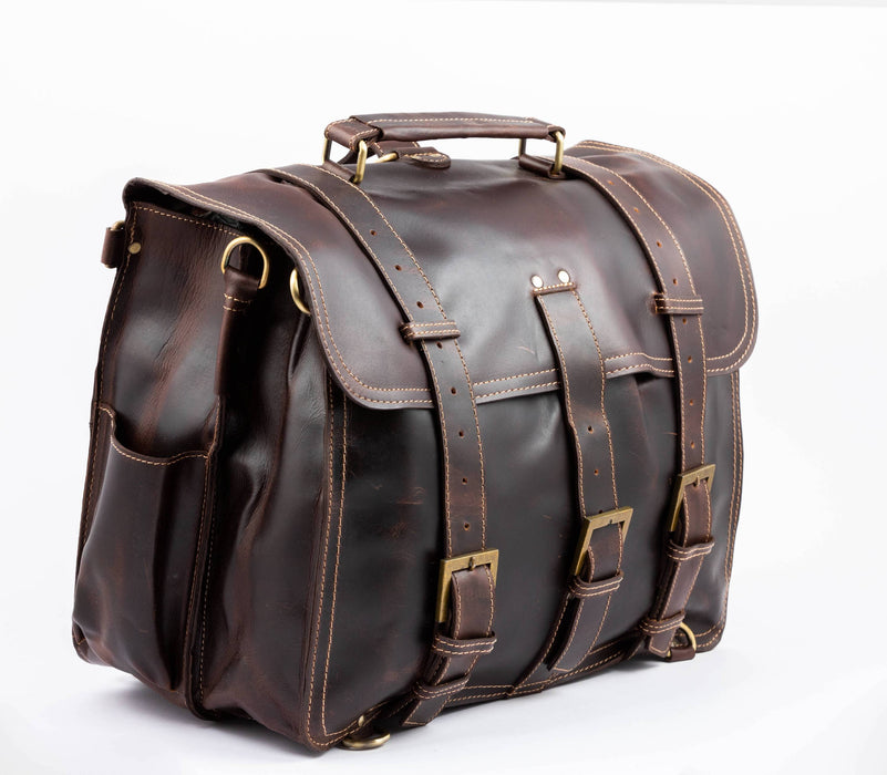 Saddle Leather Briefcases for Men