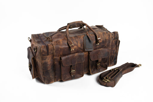 Binson Leather Brown Duffel