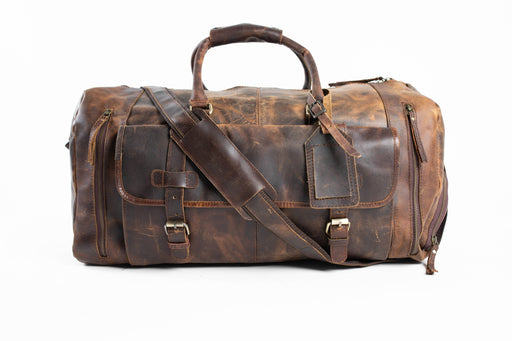 Genuine Leather Travel Duffel Bag