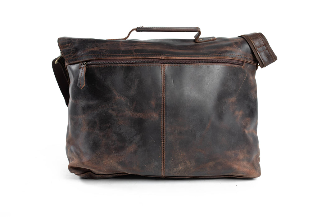 Dark Brown Leather Briefcase