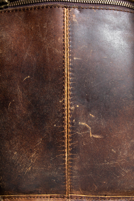 Long Leather Mens Bag