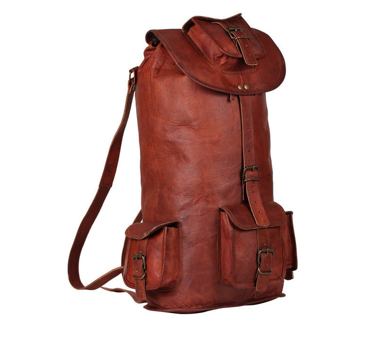 designer leather backpack
