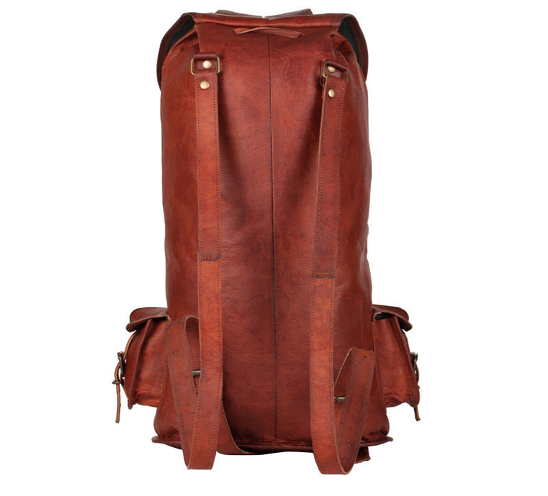 goat hide leather backpacks