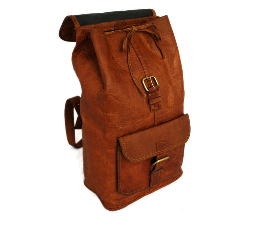 full grain leather backpack