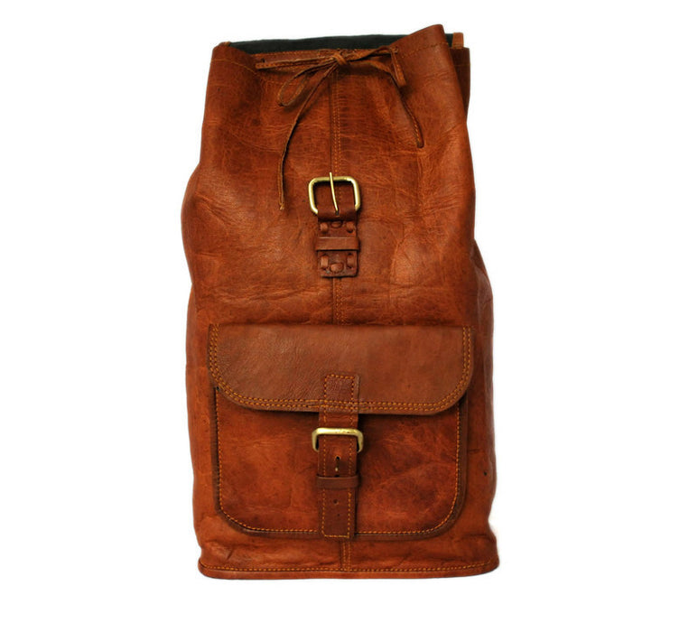Genuine leather backpack