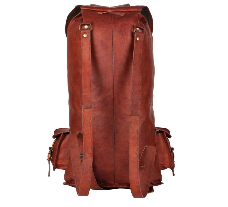 Large Mens Leather Backpack