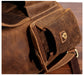 Leather travelling backpacks