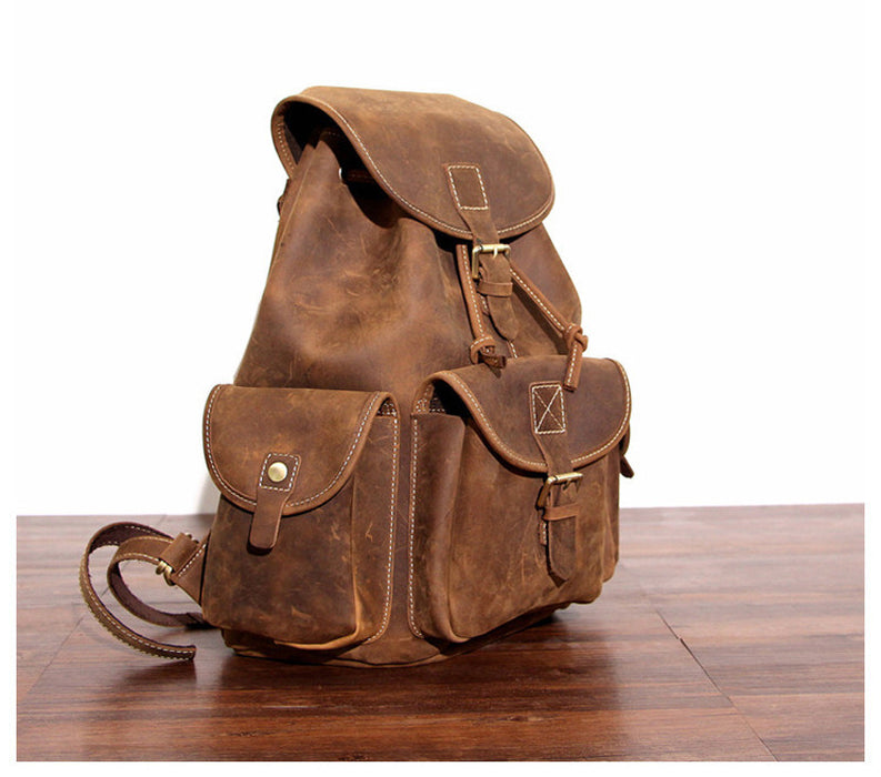 Vintage leather backpacks