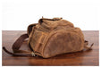 Fully grained leather backpacks
