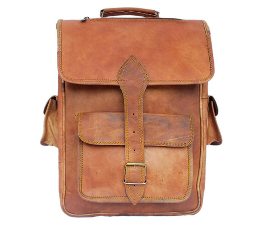 Leather Laptop Backpack