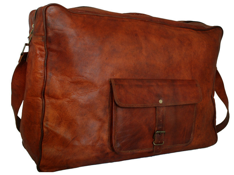old leather suitcase