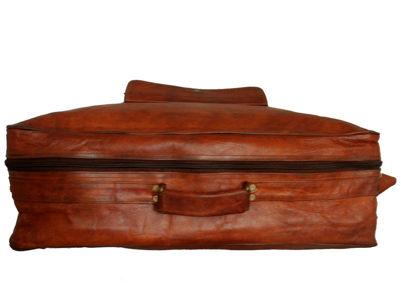 vintage leather suitcase