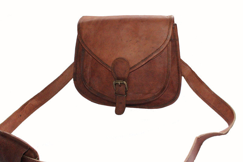 handmade leather crossbody bag