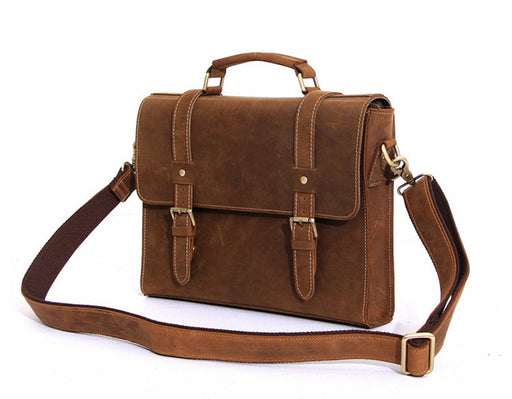 Leather messenger