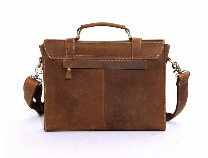 Genuine leather messenger