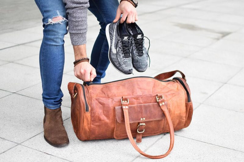 Small Leather Sports Bag