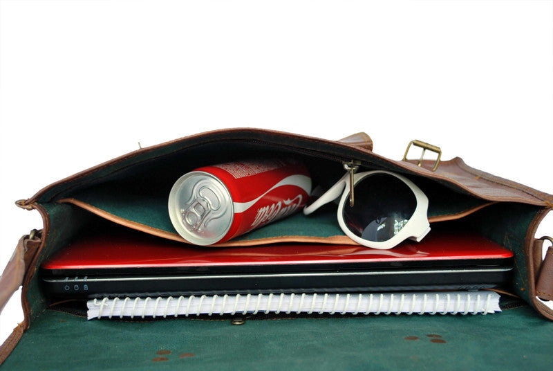Genuine leather satchel bags