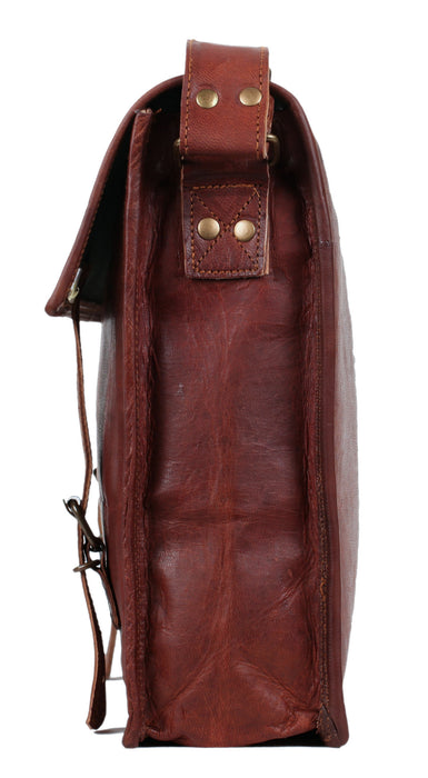 vintage leather briefcase