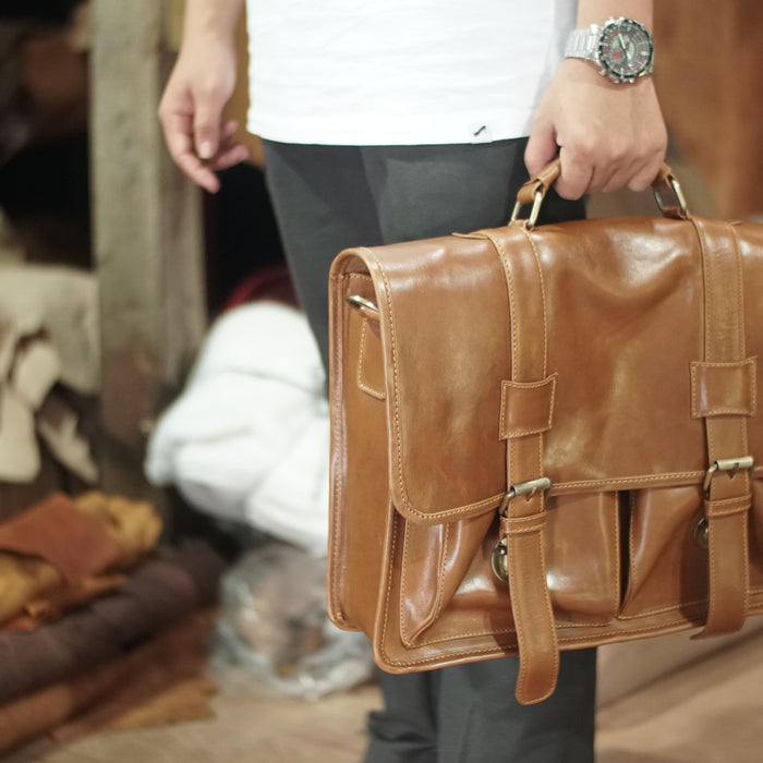 Leather Work Bags for Men