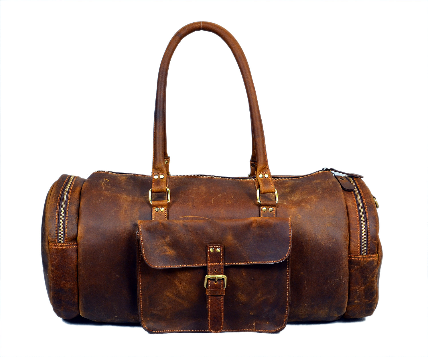 Distressed Leather Duffle Bags For Men — High On Leather