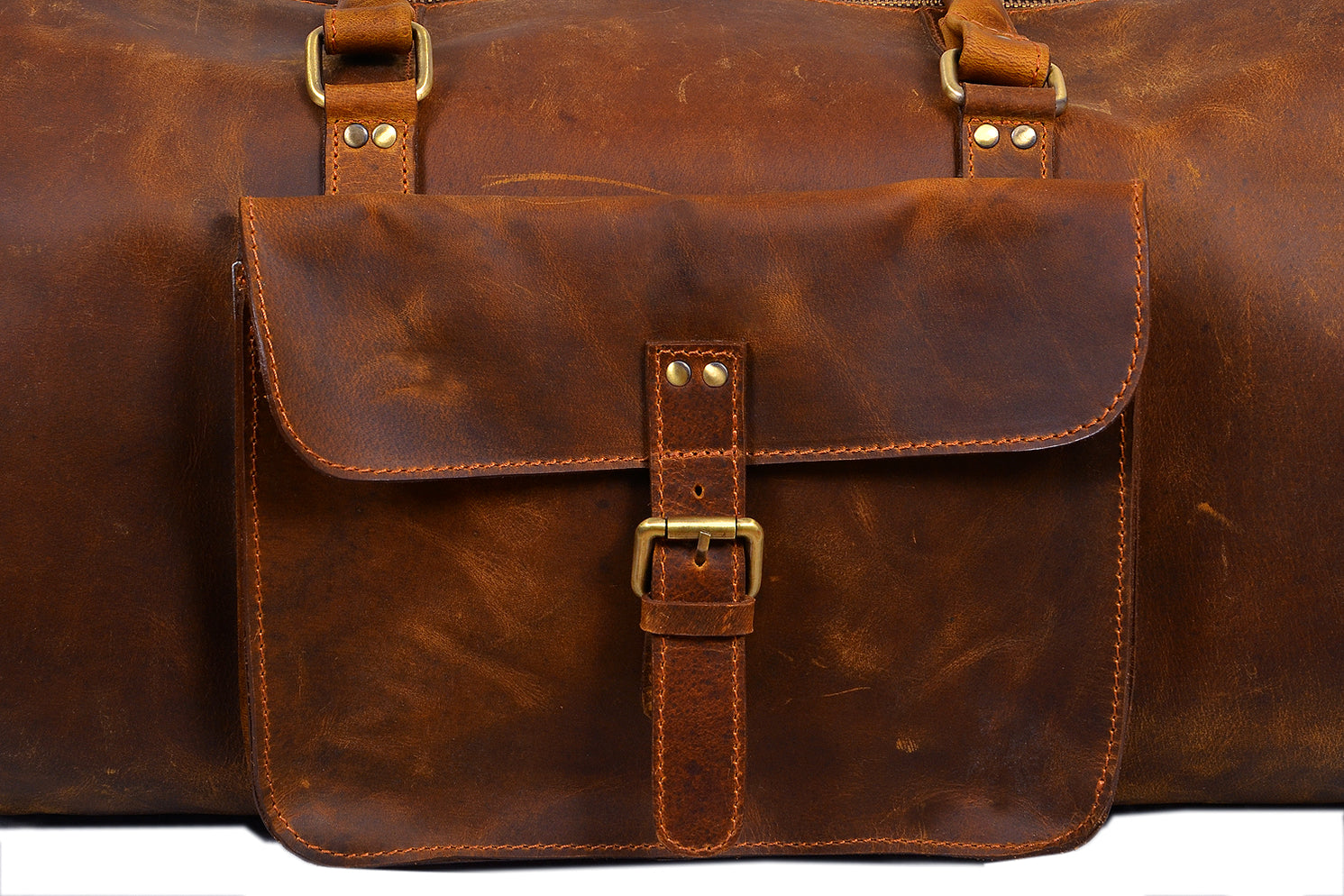Full Grain Leather Duffel — High On Leather